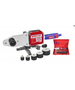 Trusa electrica de lipit tevi PP-R, PB, PE, PE-RT cutie metalica, 10 accesorii incluse , EMTOP