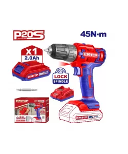 Masina de gaurit si insurubat cu 1 acumulator 2.0AH, 45Nm  Masina de gaurit si insurubat cu 1 acumulator 2.0AH, 45Nm