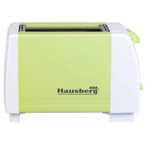 Prajitor de paine HAUSBERG HB-150VR, 750 W, capacitate 2 felii, 7 trepte reglare temperatura, oprire automata, Verde Prajitor de paine HAUSBERG HB-150VR, 750 W, capacitate 2 felii, 7 trepte reglare temperatura, oprire automata, Verde