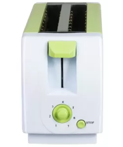 Prajitor de paine HAUSBERG HB-150VR, 750 W, capacitate 2 felii, 7 trepte reglare temperatura, oprire automata, Verde