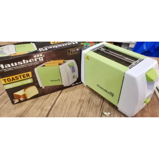 Prajitor de paine HAUSBERG HB-150VR, 750 W, capacitate 2 felii, 7 trepte reglare temperatura, oprire automata, Verde Prajitor de paine HAUSBERG HB-150VR, 750 W, capacitate 2 felii, 7 trepte reglare temperatura, oprire automata, Verde