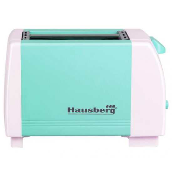 Prajitor de paine HAUSBERG HB-150BL, 750 W, capacitate 2 felii, 7 trepte reglare temperatura, oprire automata, Bleu