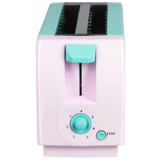 Prajitor de paine HAUSBERG HB-150BL, 750 W, capacitate 2 felii, 7 trepte reglare temperatura, oprire automata, Bleu