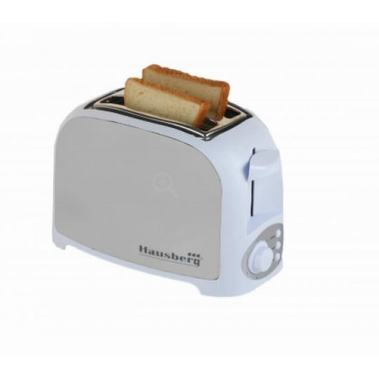 Prajitor paine 2 felii Hausberg, HB-190AB, 750W, declansare automata, Alb