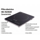 Plita electrica - Hausberg HB-1525GR, Gri, 2000W, Un arzator - Touch Screen