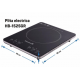 Plita electrica - Hausberg HB-1525GR, Gri, 2000W, Un arzator - Touch Screen