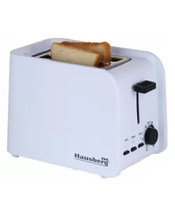 Prajitor de paine Hausberg HB-195NG, 750 W, 2 felii, functie decongelare, functie reincalzire, 6 trepte putere - alb/negru Prajitor de paine Hausberg HB-195NG, 750 W, 2 felii, functie decongelare, functie reincalzire, 6 trepte putere - alb/negru