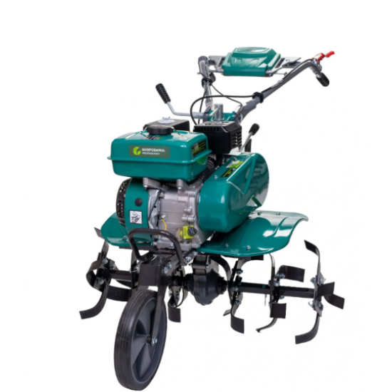 Motosapa pe benzina GP-800, 8CP, latime de lucru 60-80 cm, roti de transport 4.00-8, plug, rarita si freze pentru sapat  Gospodarul Profesionist