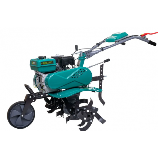 Motosapa pe benzina GP-800, 8CP, latime de lucru 60-80 cm, roti de transport 4.00-8, plug, rarita si freze pentru sapat  Gospodarul Profesionist