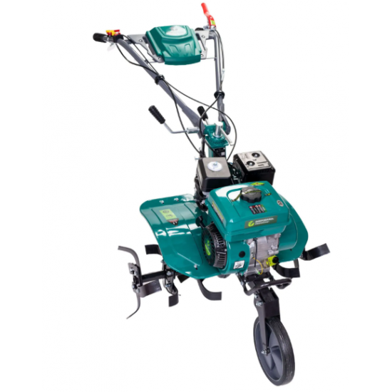 Motosapa pe benzina GP-800, 8CP, latime de lucru 60-80 cm, roti de transport 4.00-8, plug, rarita si freze pentru sapat  Gospodarul Profesionist