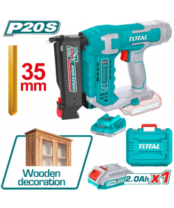 Pistol cuie pentru mobila  20V-2.0Ah 10mm-35mm(INCLUDE ACUMULATOR+ INCARCATOR) TOTAL