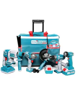 Set 5 unelte 20V-cu acumulatori 4Ah si incarcator (INDUSTRIAL) Total 