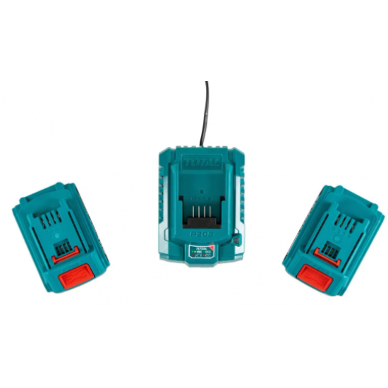 Set  pistol vopsit, pistol cuie, pensule, trafalet, incarcator si baterie 20V 2Ah TOTAL