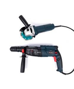 Ciocan rotopercutor 1600W  + Polizor Unghiular 1400W KraftWorld