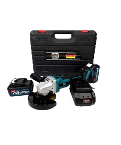 Polizor Unghiular / Flex German Meister, 2 Acumulatori, 128V, 6Ah, Albastru