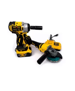 Trusa KraftWorld Masina de Insurubat cu Impact + Polizor Unghiular / Flex, 2 Acumulatori, 36V, 8AH Trusa KraftWorld Masina de Insurubat cu Impact + Polizor Unghiular / Flex, 2 Acumulatori, 36V, 8AH