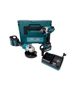 Trusa KraftWorld Polizor Unghiular / Flex + Masina de Impact, 2 Acumulatori, 36V, 8Ah