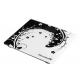 Cantar corporal HAUSBERG HB-6003NG, 180kg, baterie cu litiu 3v, 30x30cm, Negru