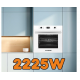 Cuptor electric incorporabil Hausberg HB-8054AB, Clasa A, volum 71L, putere 2225W, panou sticla termoizolant, termostat, timer, 7 functii, ventilatie, Alb