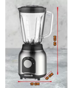 Blender cu rasnita, Hausberg HB-7762, doua viteze cu pulsatii, recipient sticla 1.5 L, 600 W Blender cu rasnita, Hausberg HB-7762, doua viteze cu pulsatii, recipient sticla 1.5 L, 600 W