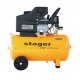 Compresor aer, 50L, 8bar, 200L/min, monofazat, angrenare directa Stager Air 20D50