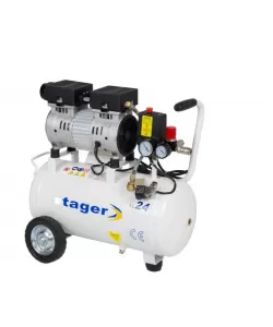 Stager HM24JW-0.55 compresor aer, 24L, 8bar, 110L/min, monofazat, angrenare directa, silentios
