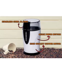 Rasnita electrica cafea HAUSBERG HB-7564AB, 200W, 70g, motor din cupru, alb Rasnita electrica cafea HAUSBERG HB-7564AB, 200W, 70g, motor din cupru, alb