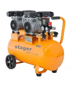 Stager Air 27DS50 compresor aer, 50L, 8bar, 270L/min, monofazat, angrenare directa, silentios