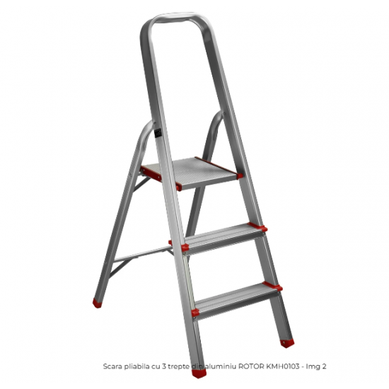 scara pliabila cu 3 trepte din aluminiu KMH0103