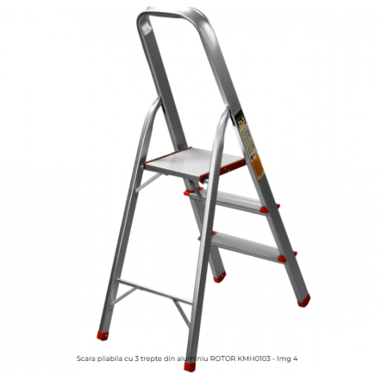 scara pliabila cu 3 trepte din aluminiu KMH0103