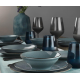 Serviciu de masa Kutahya Porselen Color-X 18 piese pentru 6 persoane din Portelan Albastru