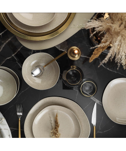 Serviciu de masa Kutahya Porselen SOHO 18 piese pentru 6 persoane din Portelan Scortisoara