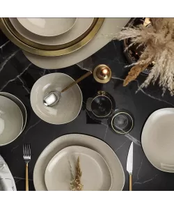 Serviciu de masa Kutahya Porselen SOHO 18 piese pentru 6 persoane din Portelan Scortisoara Serviciu de masa Kutahya Porselen SOHO 18 piese pentru 6 persoane din Portelan Scortisoara