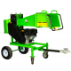 Tocator crengi Micul Fermier, motor benzina 18CP, diametru maxim de taiere Ø120mm, cu carlig de remorcare, pentru brichete