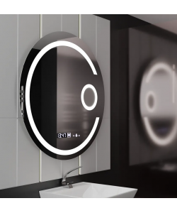 Oglinda LED Senzor Mythica Sistem Dezaburire Ceas si Lupa 70X70cm Colectia Marcello Funghi