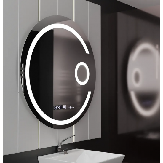Oglinda LED Senzor Mythica Sistem Dezaburire Ceas si Lupa 70X70cm Colectia Marcello Funghi