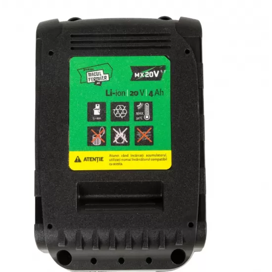 Drujba electrica Micul Fermier 20V, 4 Ah, lama 12", Brushless