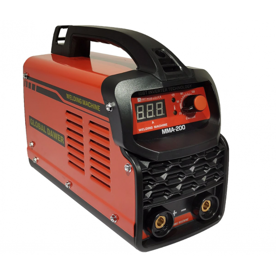 Pachet Aparat de Sudura tip Invertor, Global Dawer, MMA 200 + Masca Sudura Automata cu Reglaj si Cristale