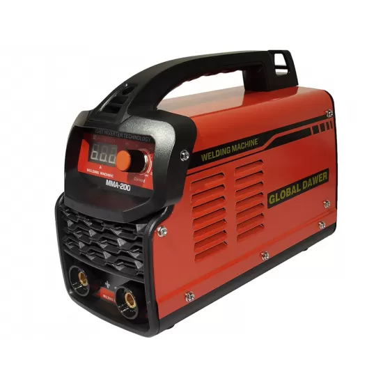 Pachet Aparat de Sudura tip Invertor, Global Dawer, MMA 200 + Masca Sudura Automata cu Reglaj si Cristale