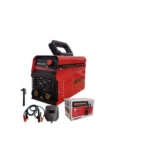 Pachet Aparat de Sudura tip Invertor, Global Dawer, Mini 250, 250 A + Masca Sudura Automata cu Reglaj si Cristale