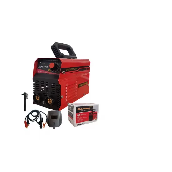 Pachet Aparat de Sudura tip Invertor, Global Dawer, Mini 250, 250 A + Masca Sudura Automata cu Reglaj si Cristale