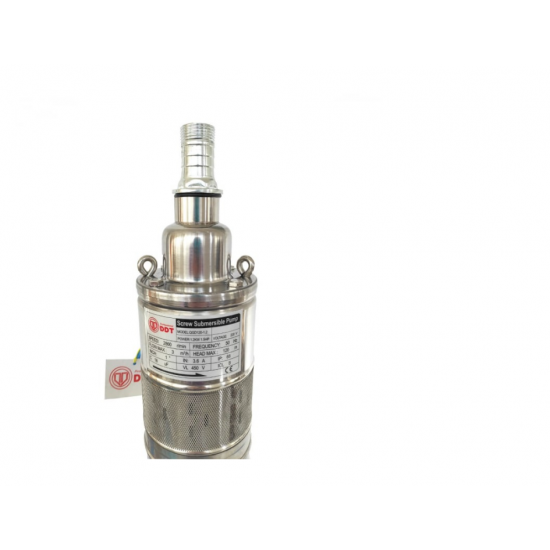 Pachet  Pompa submersibila, DDT, QGD120, Inox complet, suruburi inox, sita protectie, 20 m cablu, 120 m, 3 m³/h + Prescontrol LS6 + supapa de sens si niplu