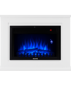 Semineu electric incastrat Ecotis EF140 – 1900W, efect de flacara realist, telecomanda si iluminare ambientala