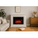Semineu electric incastrat Ecotis EF140 – 1900W, efect de flacara realist, telecomanda si iluminare ambientala