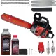 Pachet Drujba benzina 8.5 cp + 2 lanturi + 2 lame + ulei ungere lant 1L + ulei amestec 0.5L + 2 bujii + accesorii MOTOYAMA JAPAN