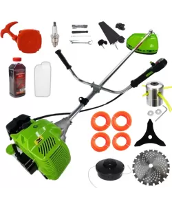 PACHET Motocoasa Benzina 8.5CP,2t timpi 14 ACCESORII,12000rpm, 58cc, model 2025, easy-start, Fresco Power by ItalianTech CMP1545