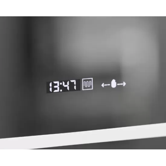 Oglinda LED Rectangulara, 50x70cm, Eclat MotionGlow Marcello, Sistem Dezaburire, Ceas & Termometru, Lupa Cosmetica, Dimabila