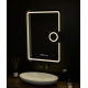 Oglinda LED Rectangulara, 50x70cm, Eclat MotionGlow Marcello, Sistem Dezaburire, Ceas & Termometru, Lupa Cosmetica, Dimabila