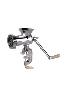 Masina de tocat carne Micul Fermier din aluminiu, cu sita