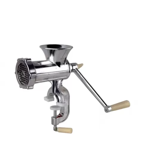 Masina de tocat carne Micul Fermier din aluminiu, cu sita